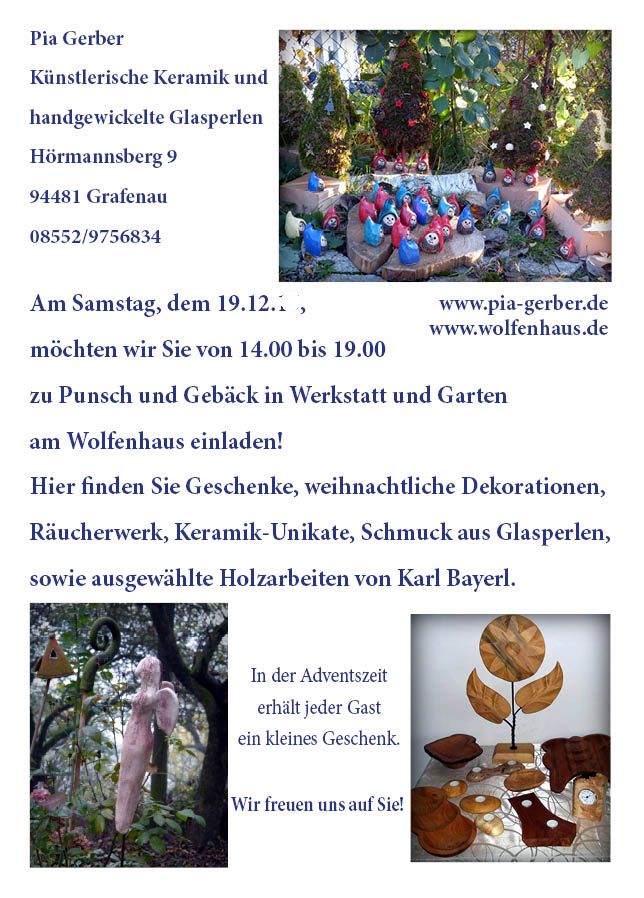 Weihnachtsflyer Rückseite