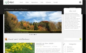 Webdesign für den Blog Wolfenhaus